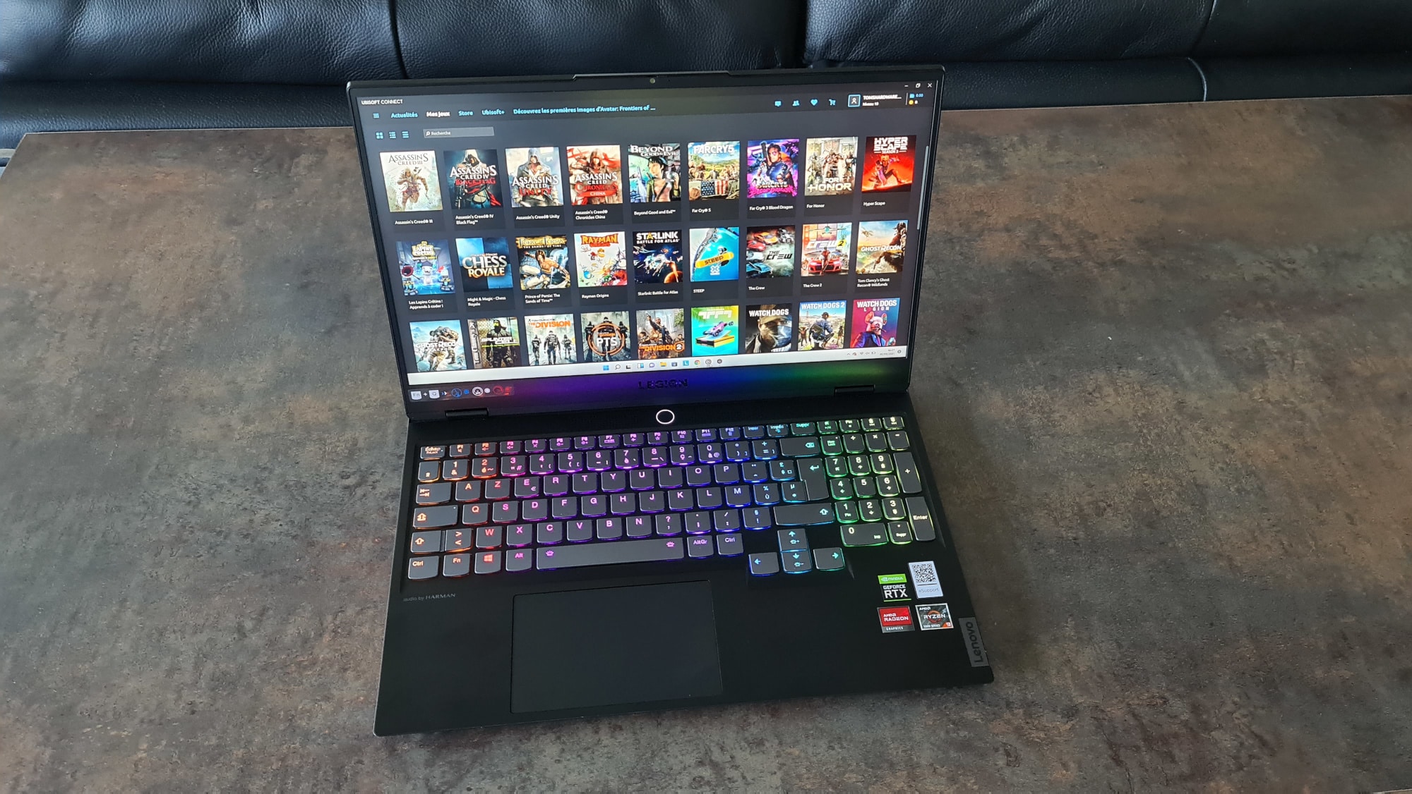 lenovo legion vue generale ouvert 1