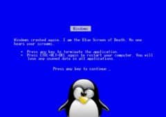 Linux BSOD Ecran bleu