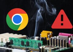 chrome onglet navigateur alerte