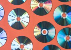 Background of CD DVD for audio and video data recording.