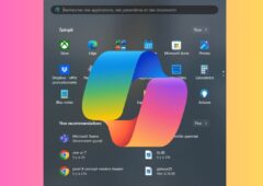 copilot menu démarrer